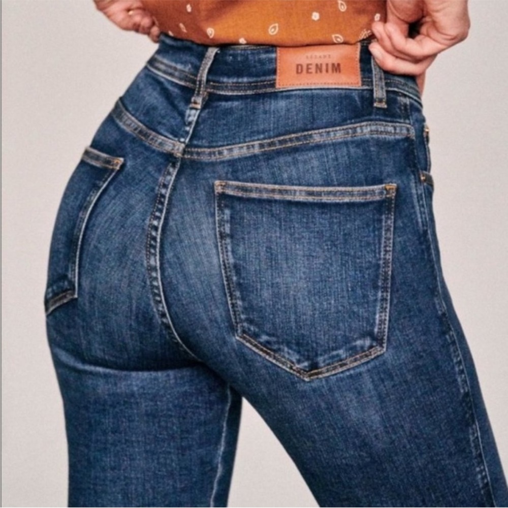 Sezane Blue Denim Jeans